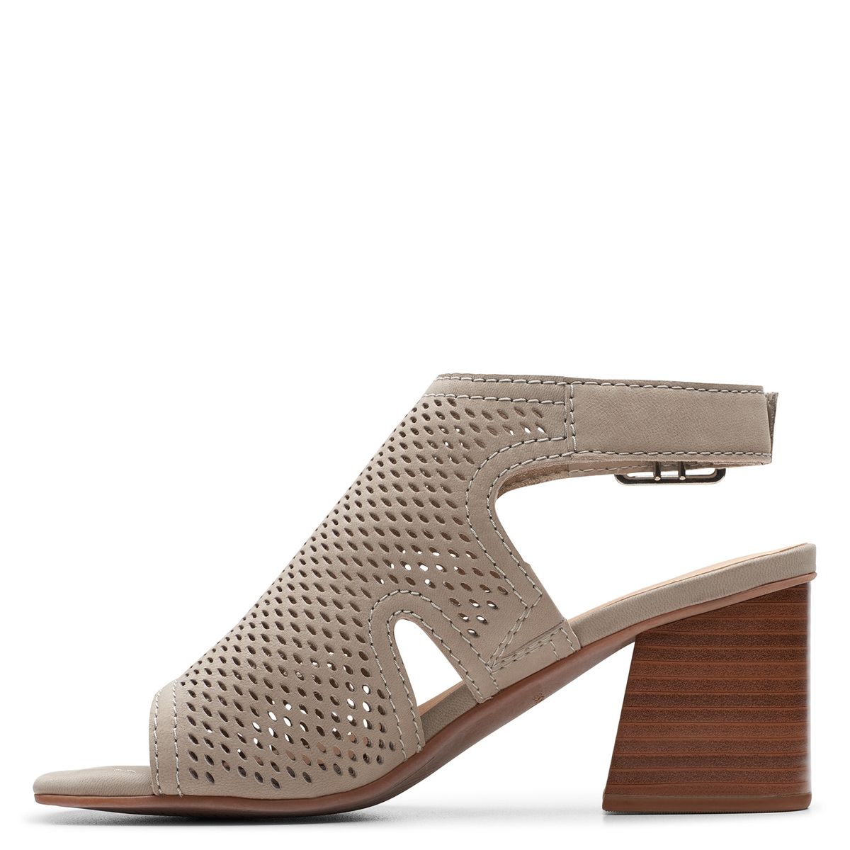 CLARKS - Sandalia Mujer Cuero Beige Clarks