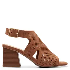 CLARKS - Sandalia Mujer Cuero Café