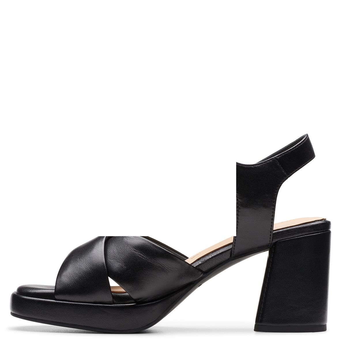 CLARKS - Sandalia Mujer Cuero Negro Clarks