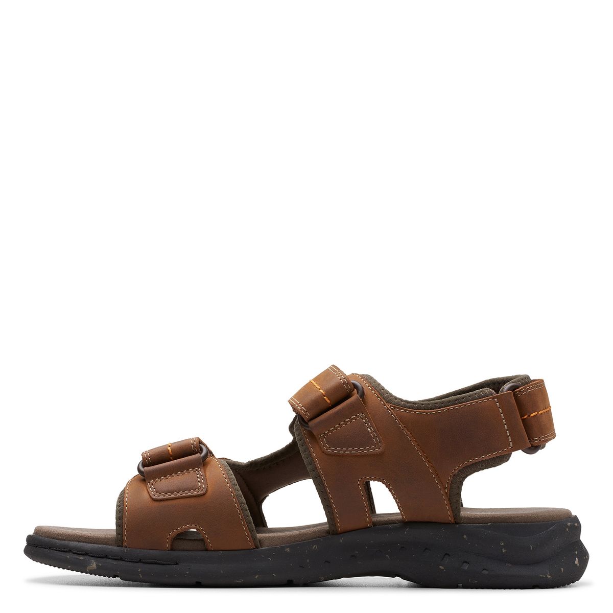 CLARKS - Sandalia Hombre Cuero Café Clarks
