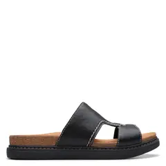 CLARKS - Sandalia Mujer Cuero Negro