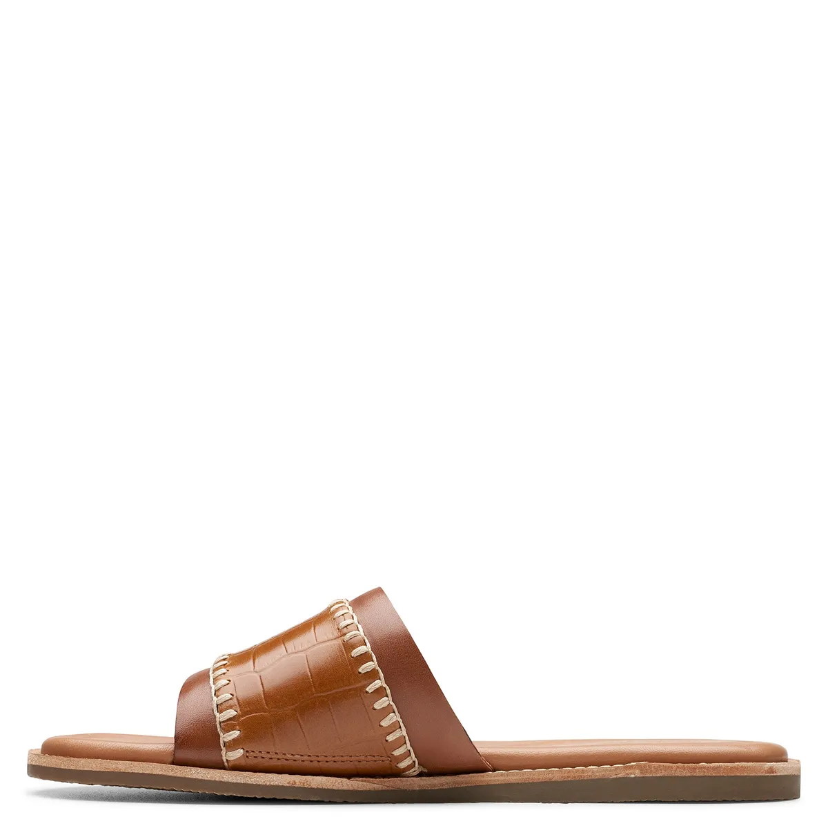 CLARKS - Sandalia Mujer Cuero Café Clarks