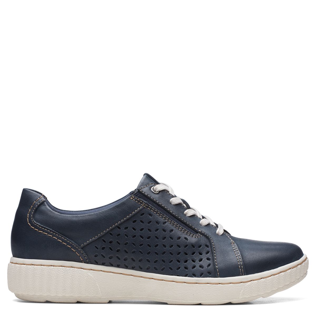 CLARKS - Zapatlla Urbana Mujer Cuero Azul Clarks