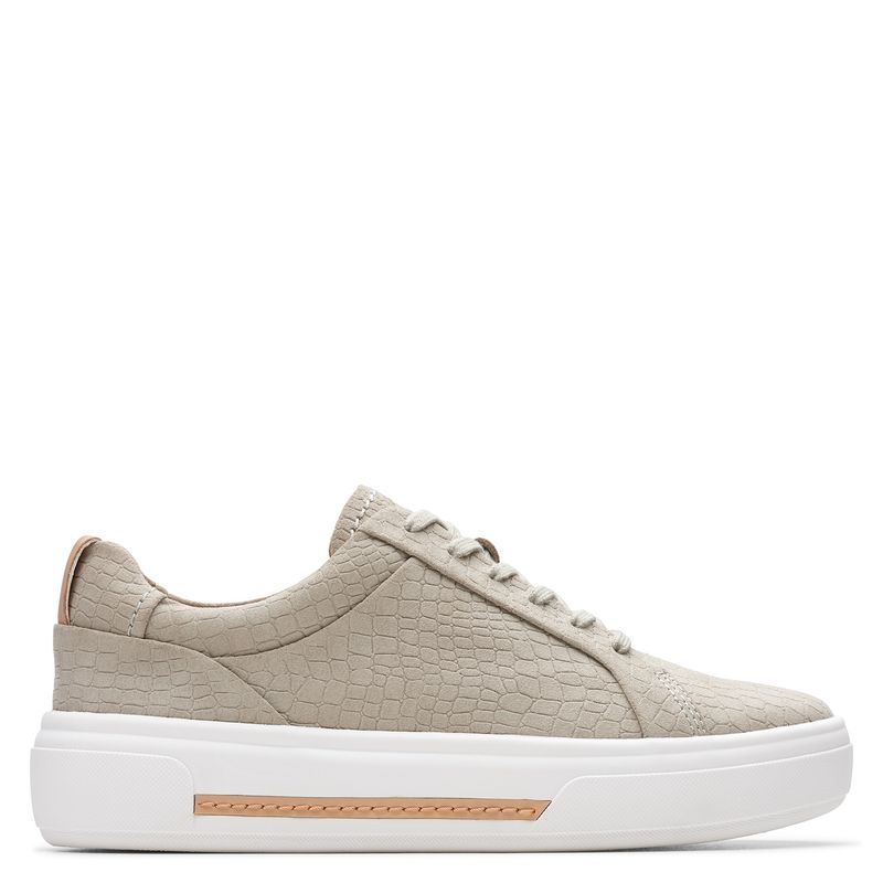 CLARKS - Zapatilla Urbana Mujer Cuero Beige Clarks