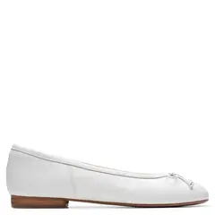 CLARKS - Zapato Casual Mujer Cuero Blanco