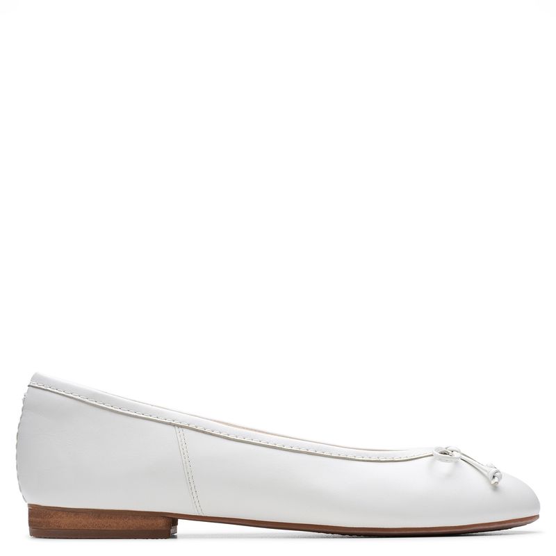 CLARKS - Zapato Casual Mujer Cuero Blanco Clarks