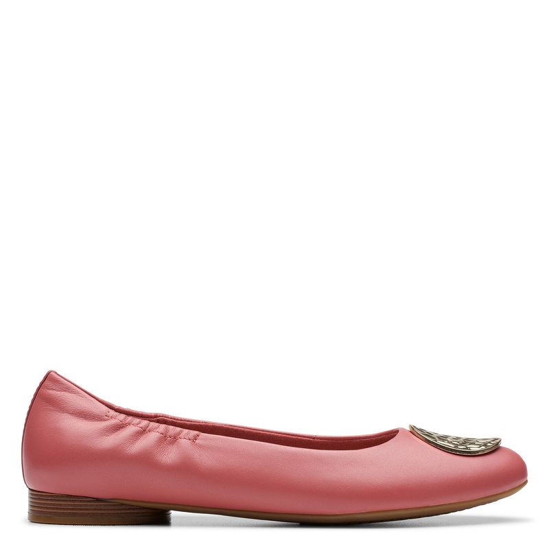 CLARKS - Zapato Casual Mujer Cuero Rosado Clarks