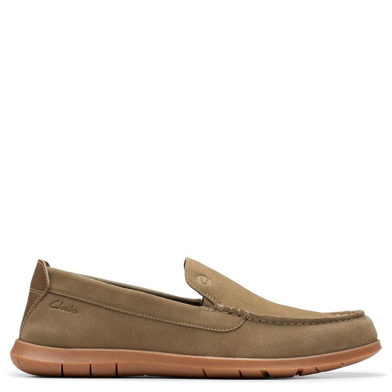 CLARKS - Mocasín Hombre Verde Clarks