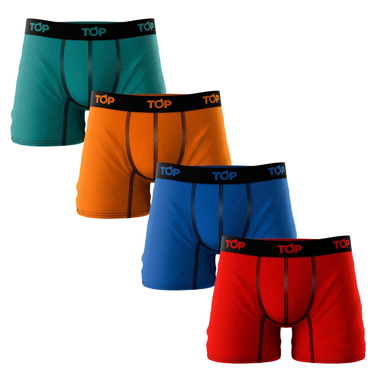 TOP - Pack De 4 Boxer Hombre Top
