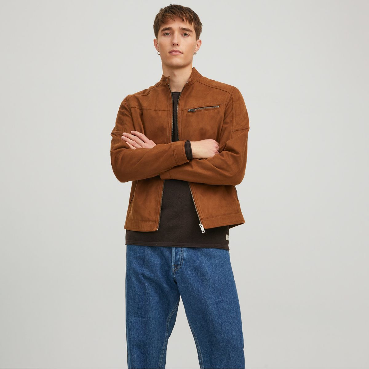 JACK&JONES - Chaqueta de Piel Imitación Hombre Jack&Jones