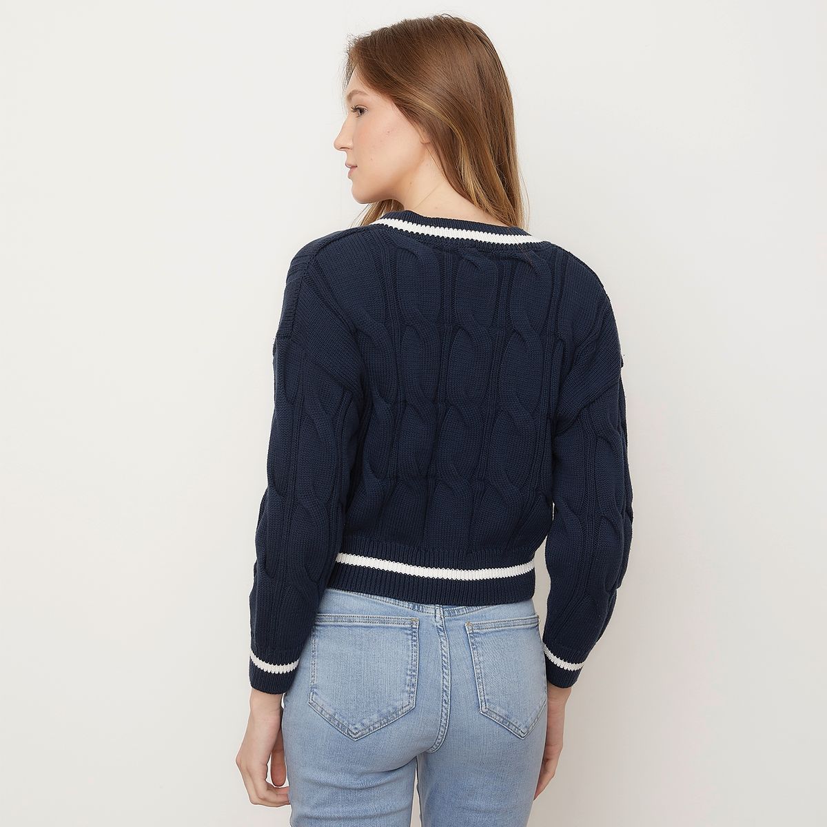 COTTON ON - Sweater Cuello V Manga Larga Mujer Cotton On