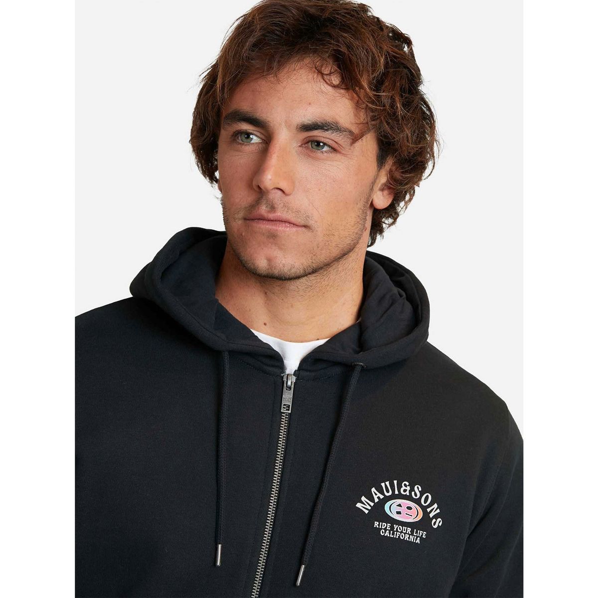 MAUI AND SONS - Polerón Con Cierre Regular Fit Hombre Maui And Sons