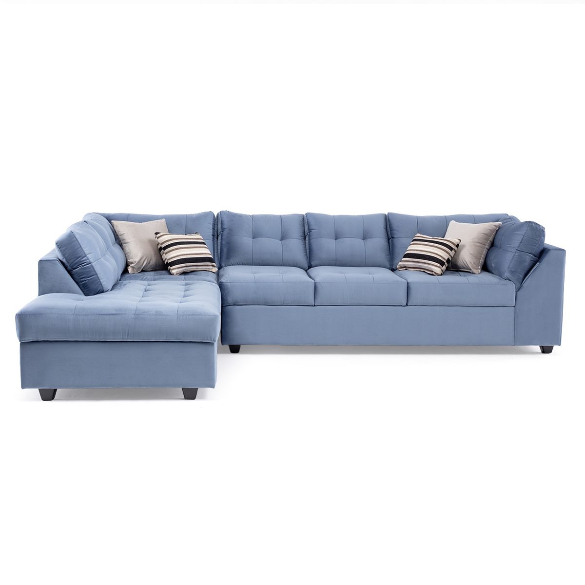 DIVANO - Sofá Seccional Felpa Levante Izquierdo Divano