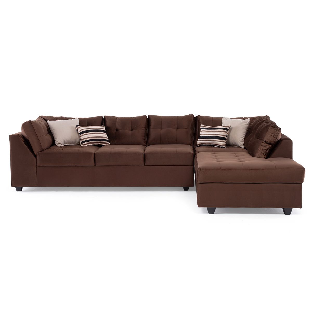 DIVANO - Sofá Seccional Levante Felpa Derecho Divano