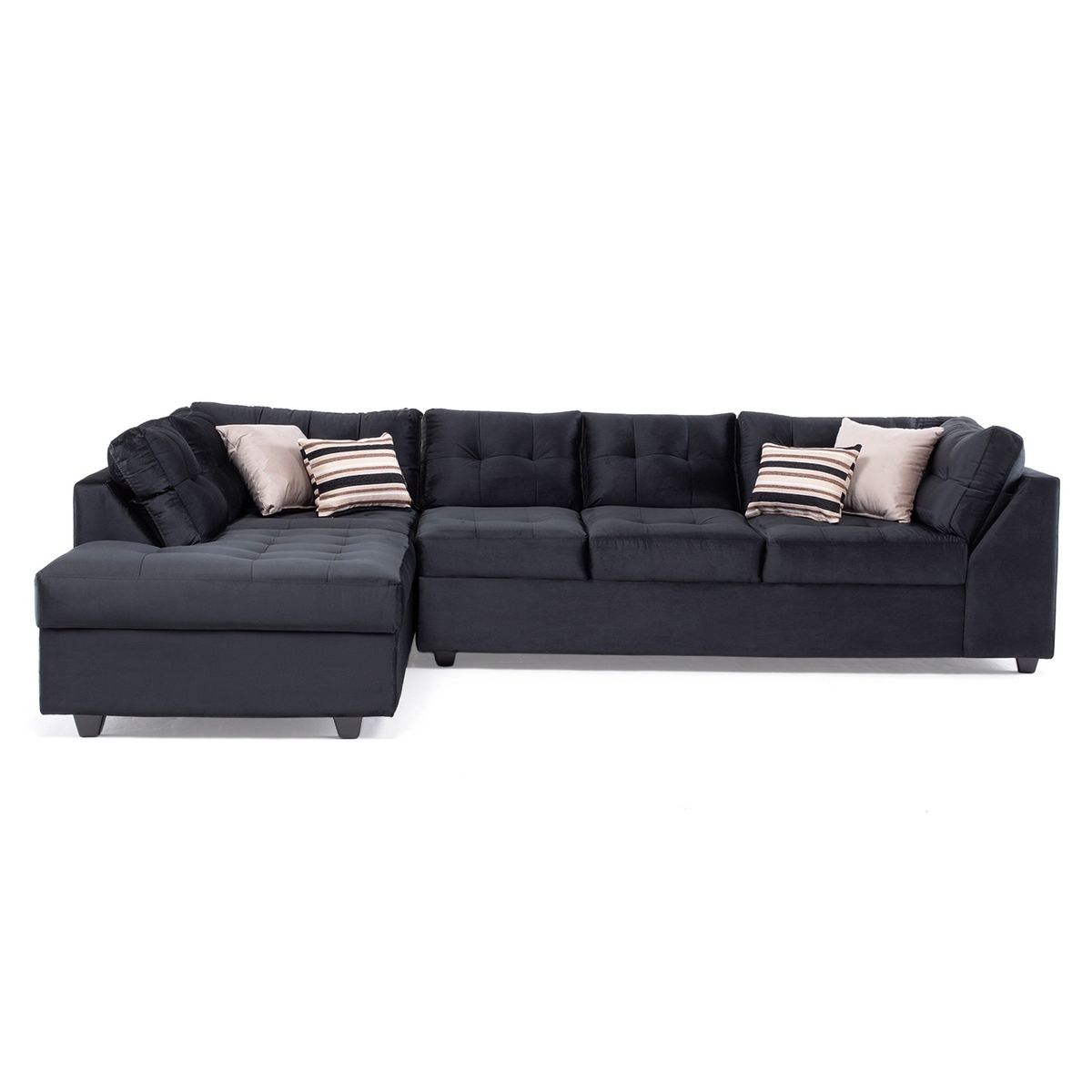 DIVANO - Sofá Seccional Felpa Levante Izquierdo Divano