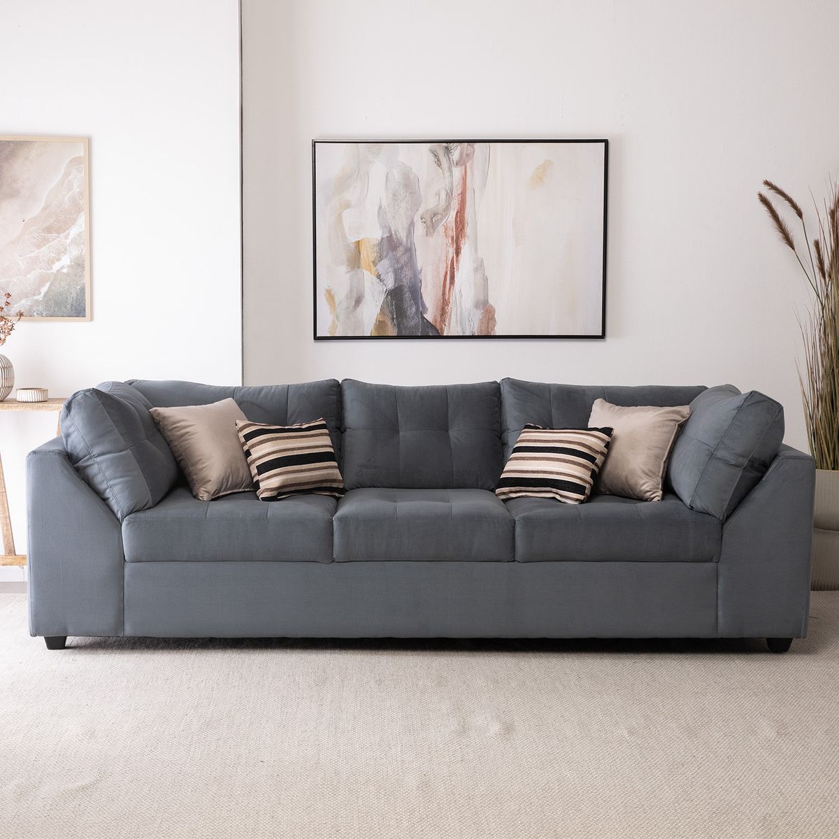 DIVANO - Sofá 3 Cuerpos Levante Felpa Divano