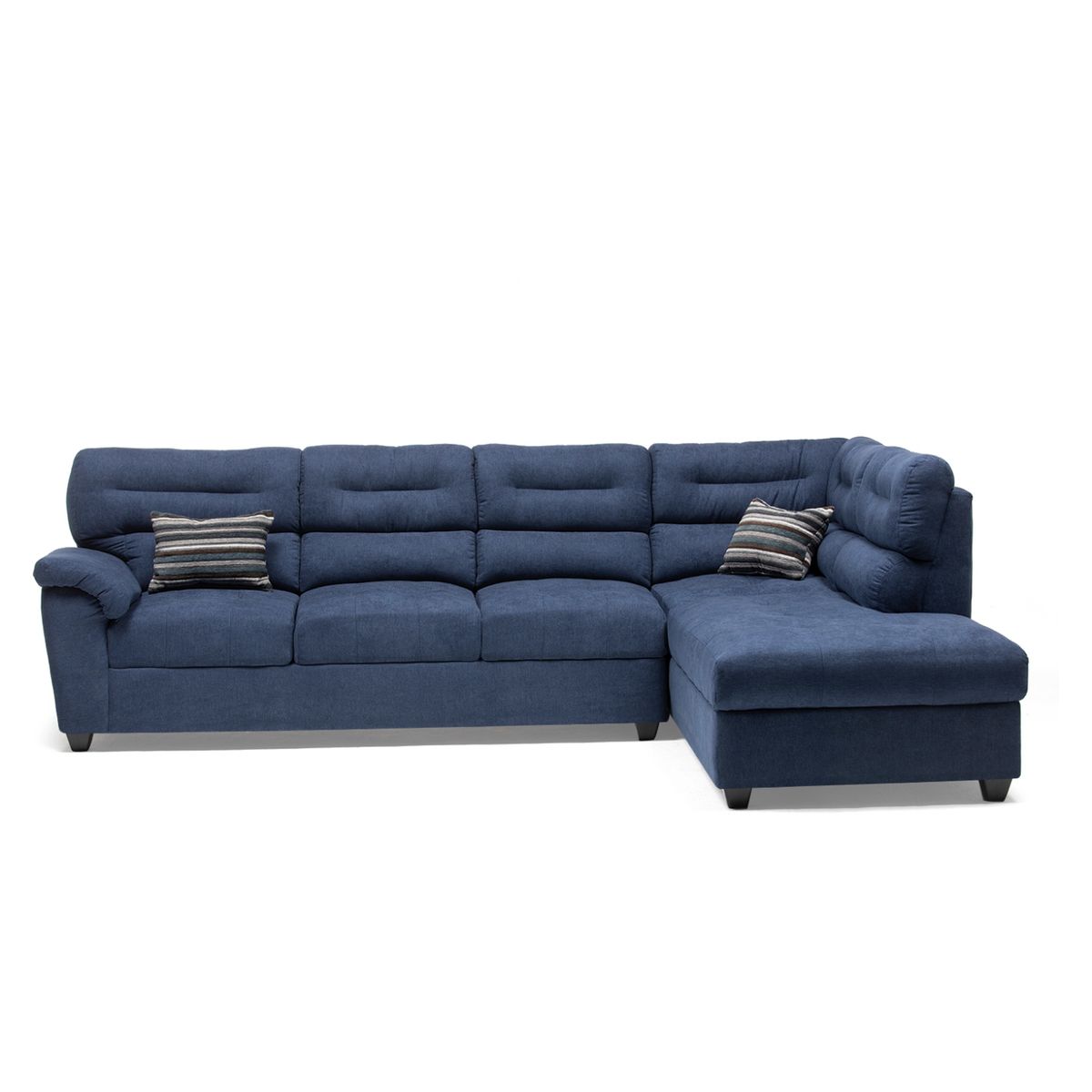 DIVANO - Sofá Seccional Tela Elevato Derecho Azul Divano