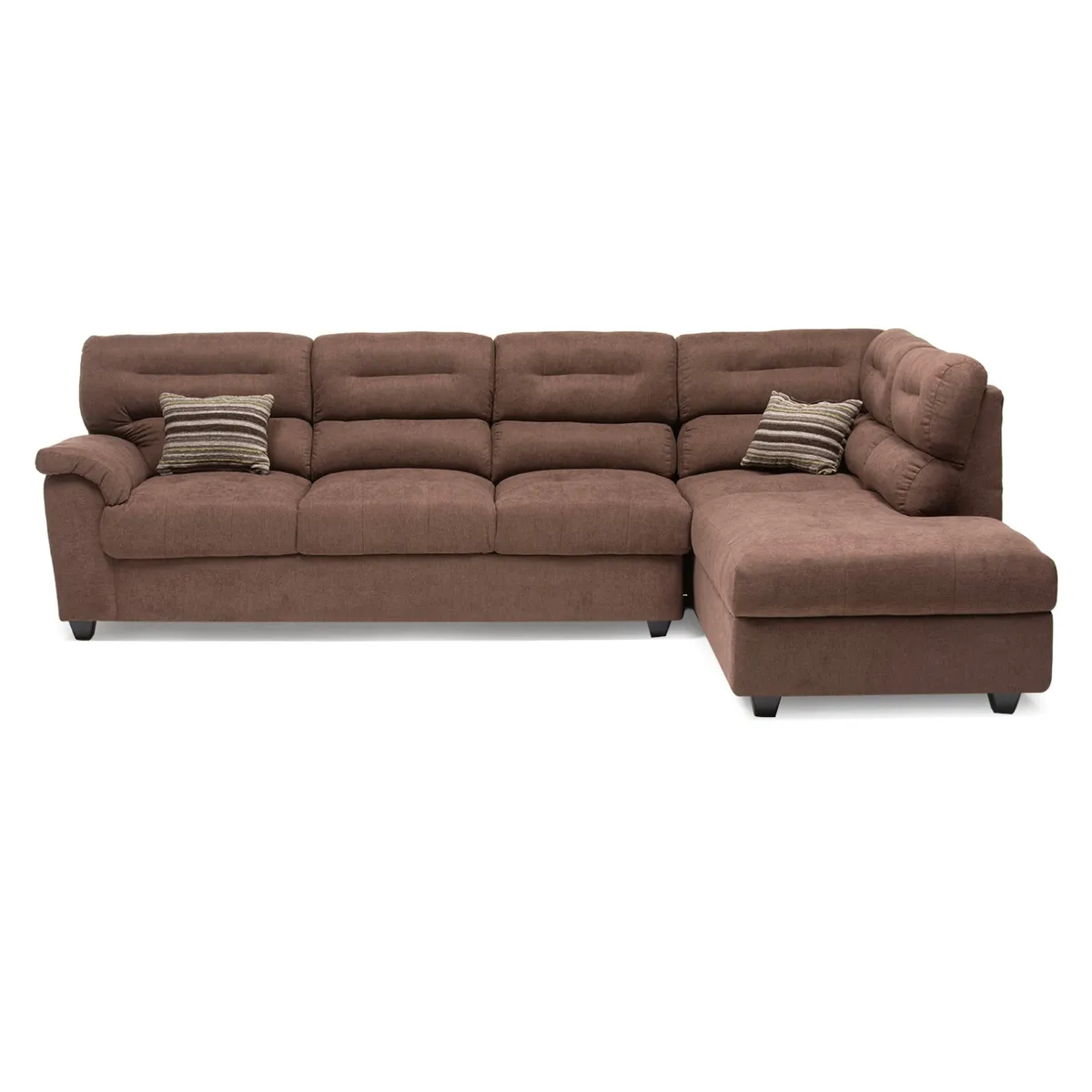 DIVANO - Sofá Seccional Tela Elevato Derecho Azul Divano