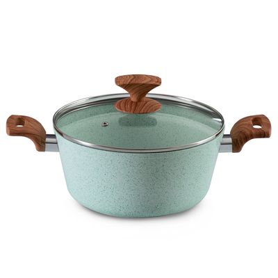Imagen 2 del producto Batería De Cocina Ceramica 7 Piezas Granito Menta
