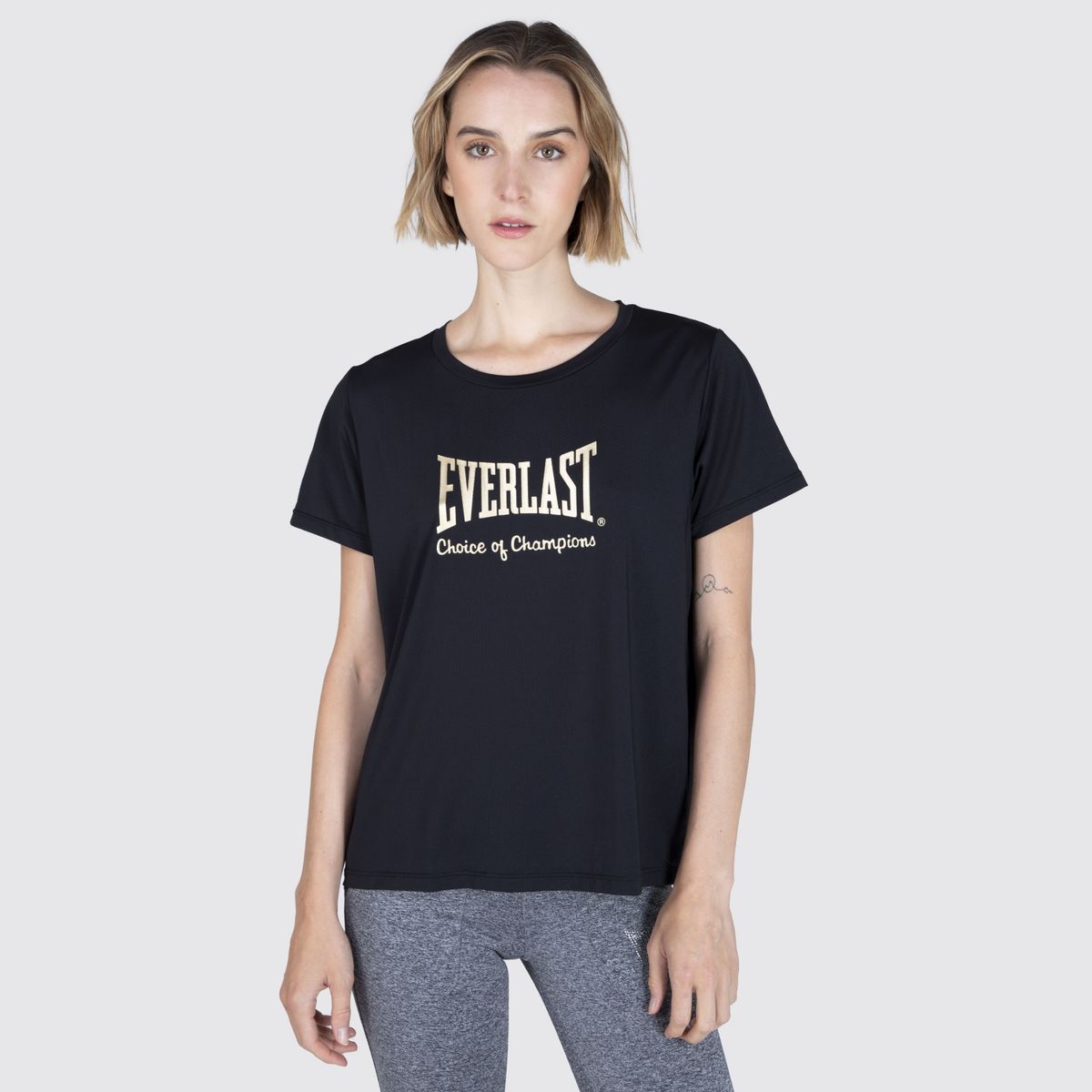 EVERLAST - Polera Manga Corta Regular Fit Mujer Everlast