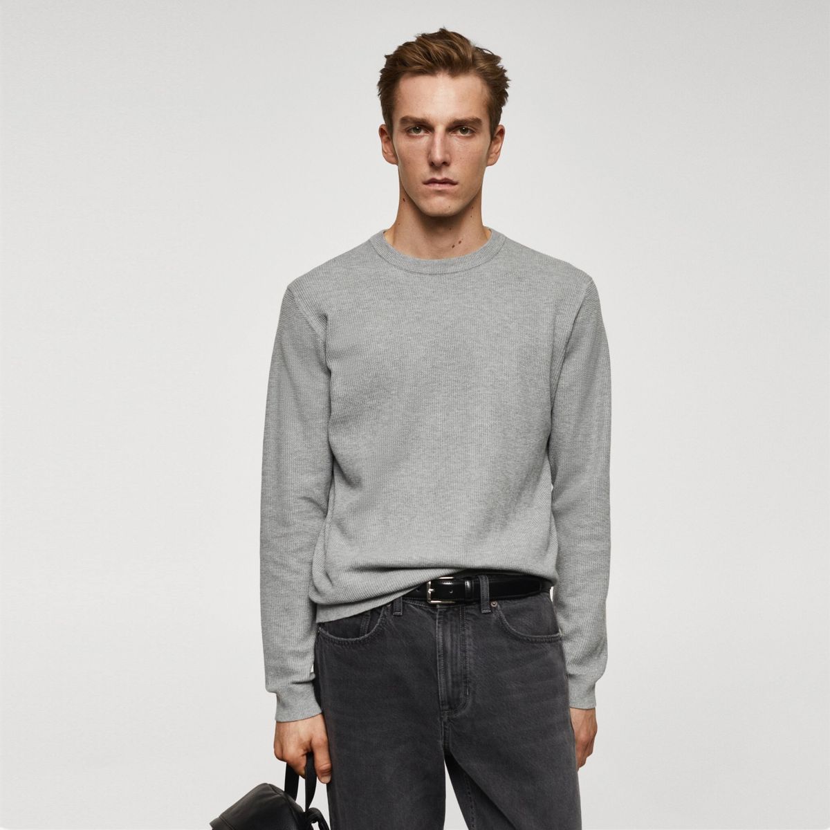MANGO MAN - Sweater Estructura Hombre Mango Man