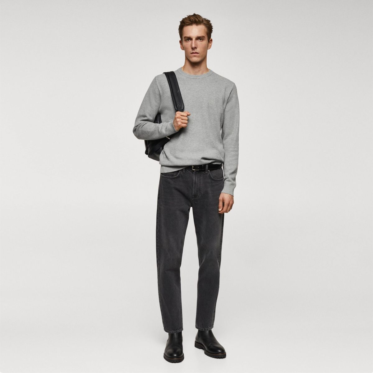 MANGO MAN - Sweater Estructura Hombre Mango Man