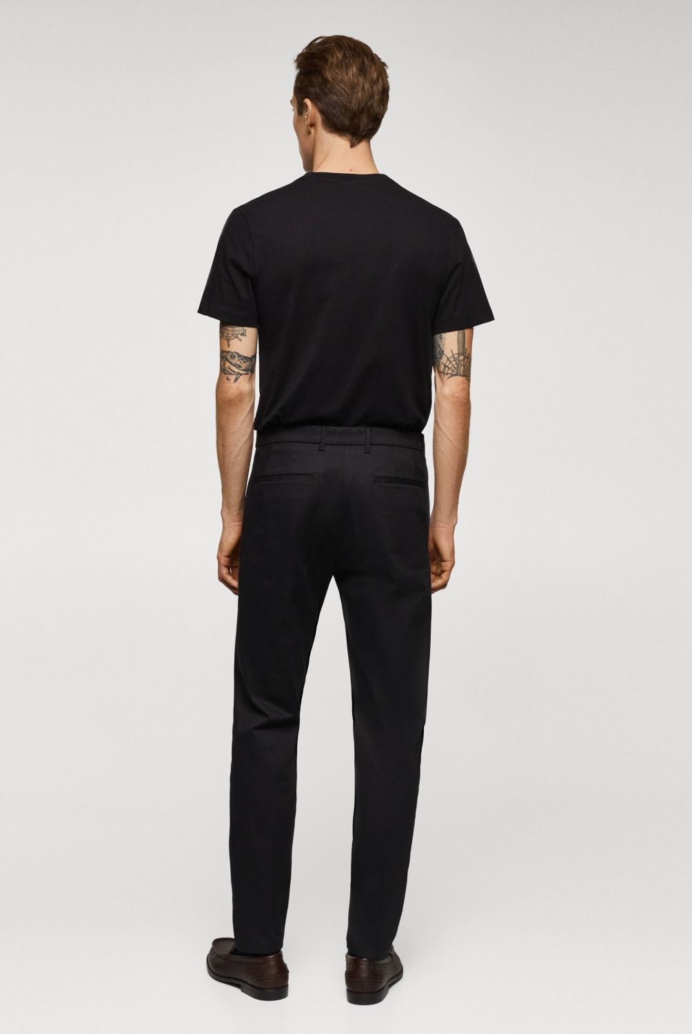MANGO MAN - Polera Básica Algodón Strech Hombre Mango Man