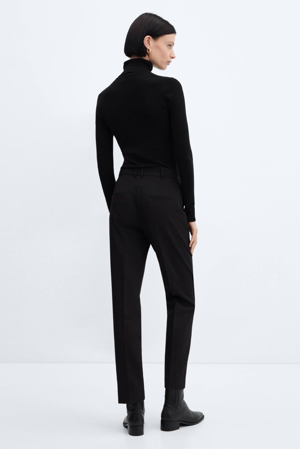 MANGO - Pantalón Recto Traje Mujer Mango