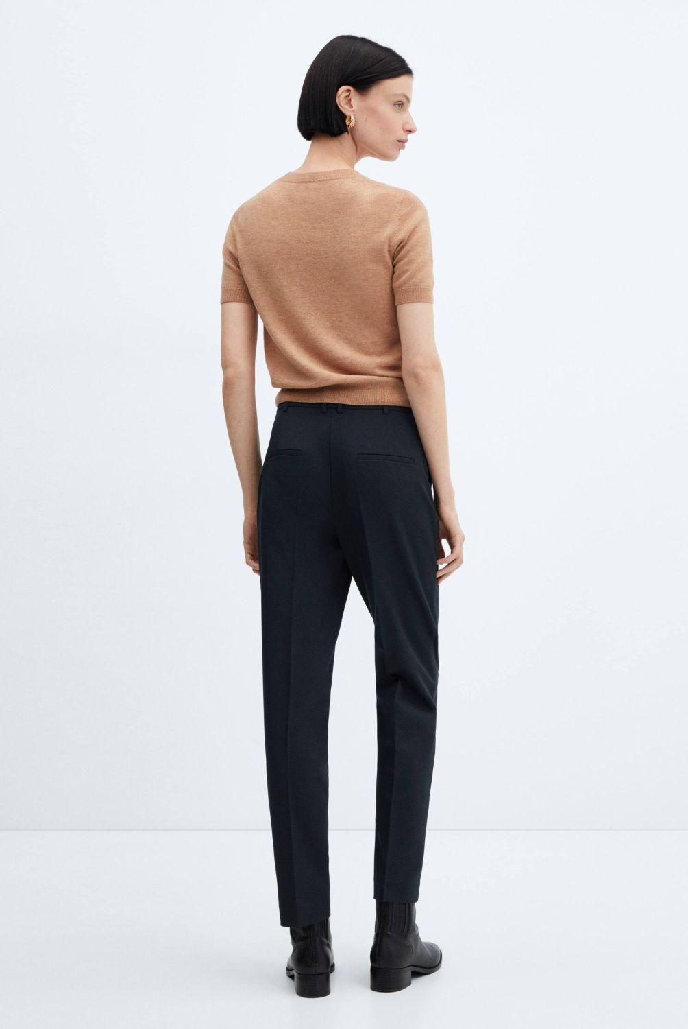 MANGO - Pantalón Recto Traje Mujer Mango