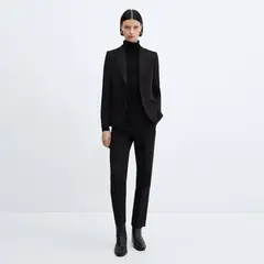 MANGO - Pantalón Recto Traje Mujer