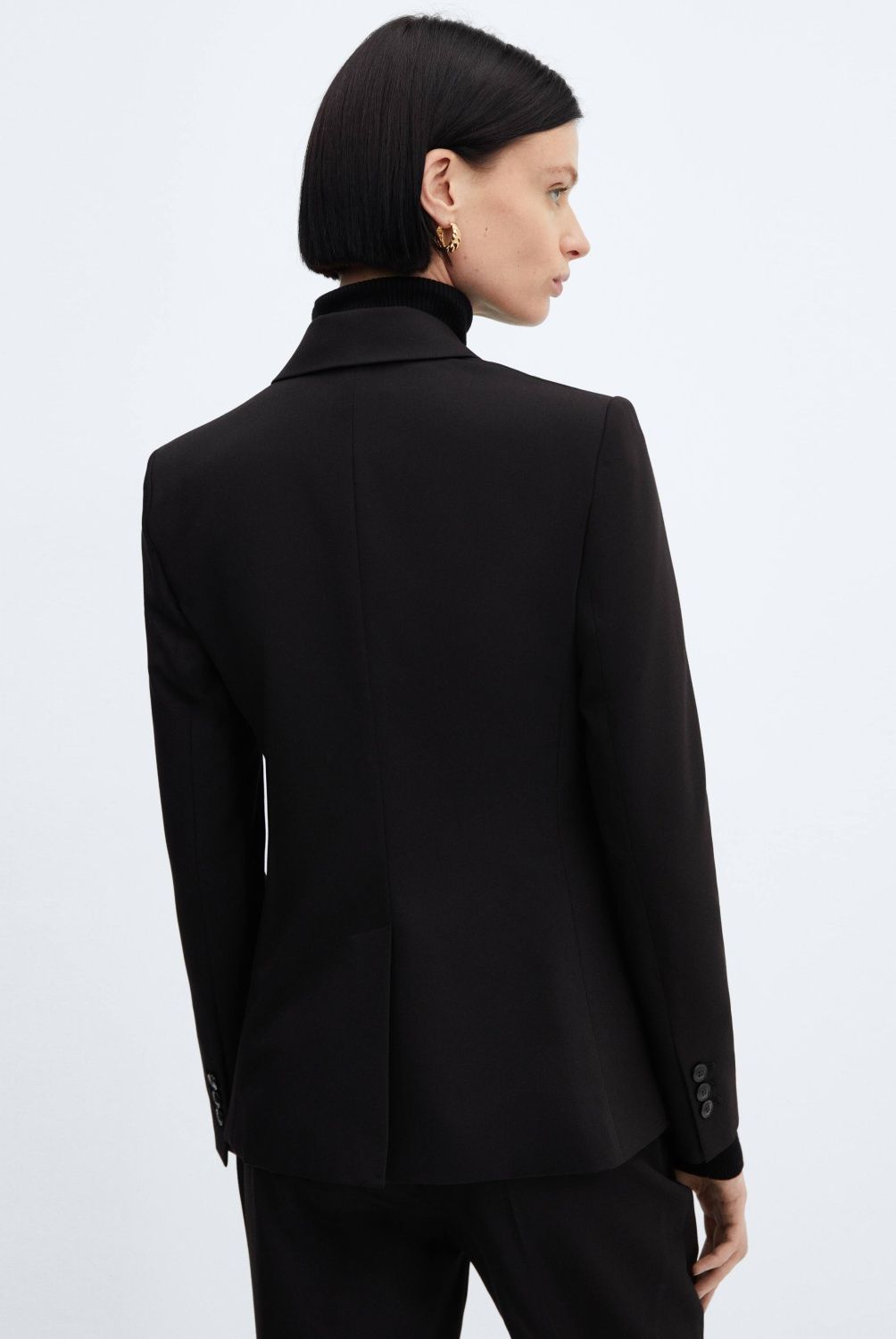 MANGO - Blazer Traje Entallada Mujer Mango