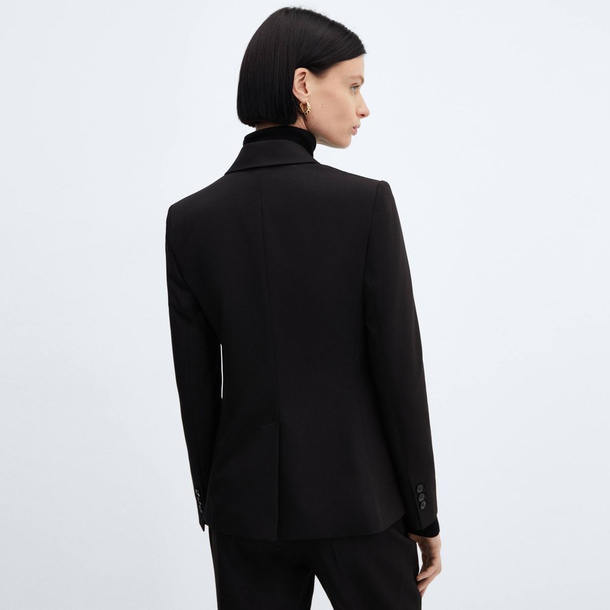 MANGO - Blazer Traje Entallada Mujer Mango