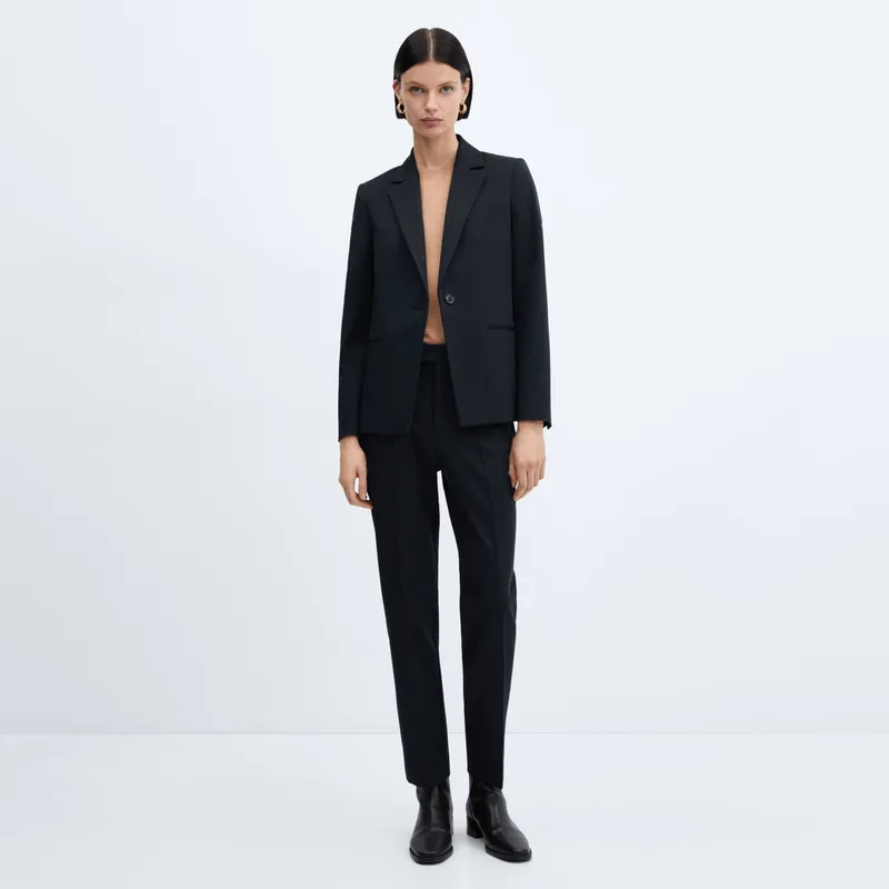 MANGO - Blazer Traje Entallada Mujer Mango