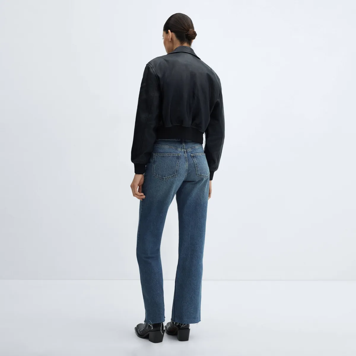 MANGO - Jeans WideLeg Denver Tiro Medio Mujer Mango