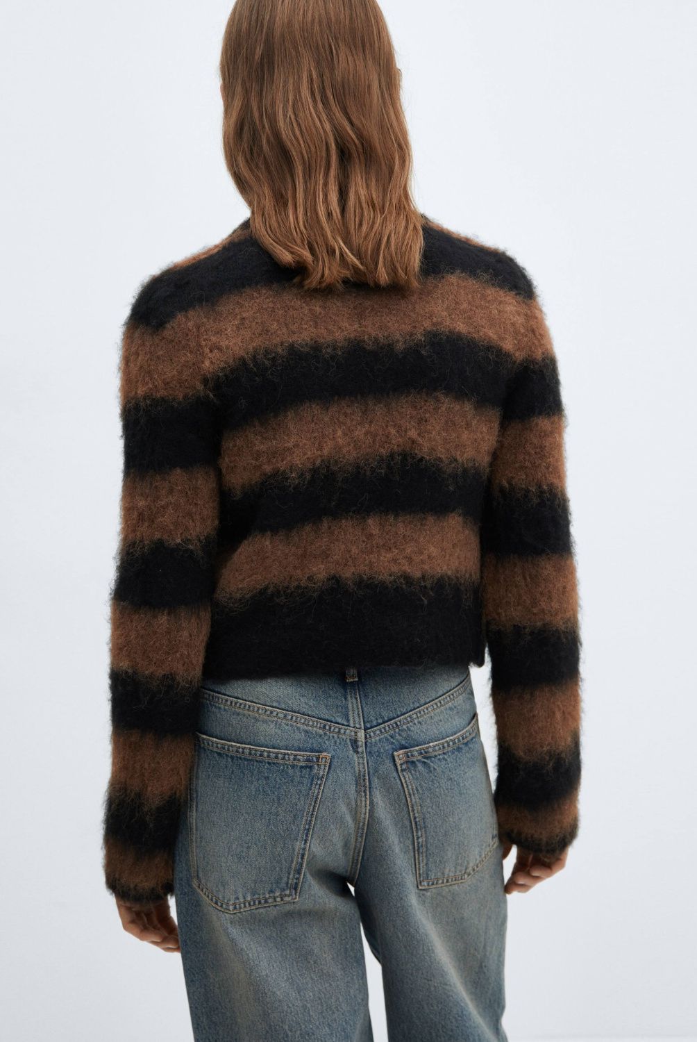 MANGO - Sweater Punto Efecto Pelo Mujer Mango