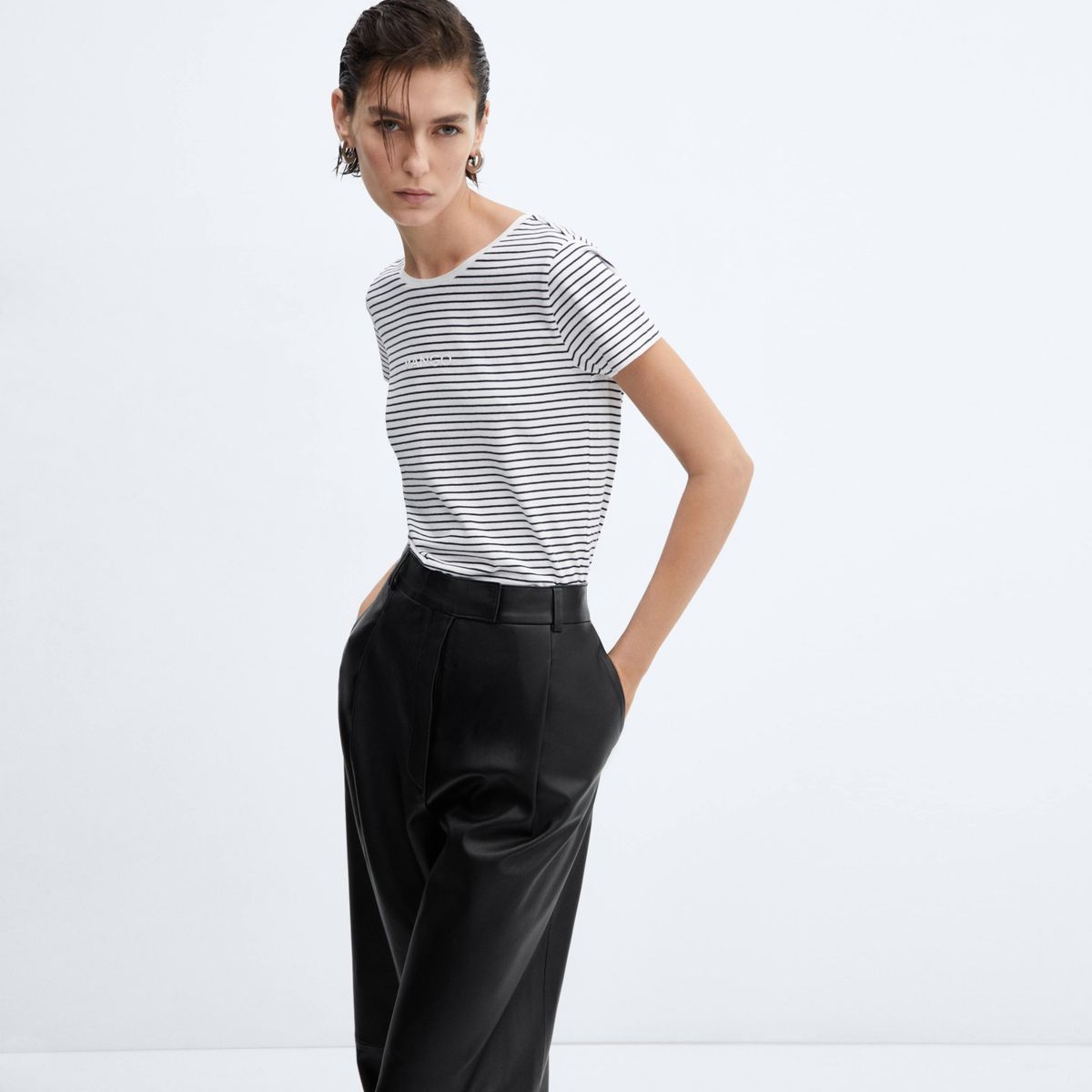 MANGO - Polera a Rayas para Mujer Mango