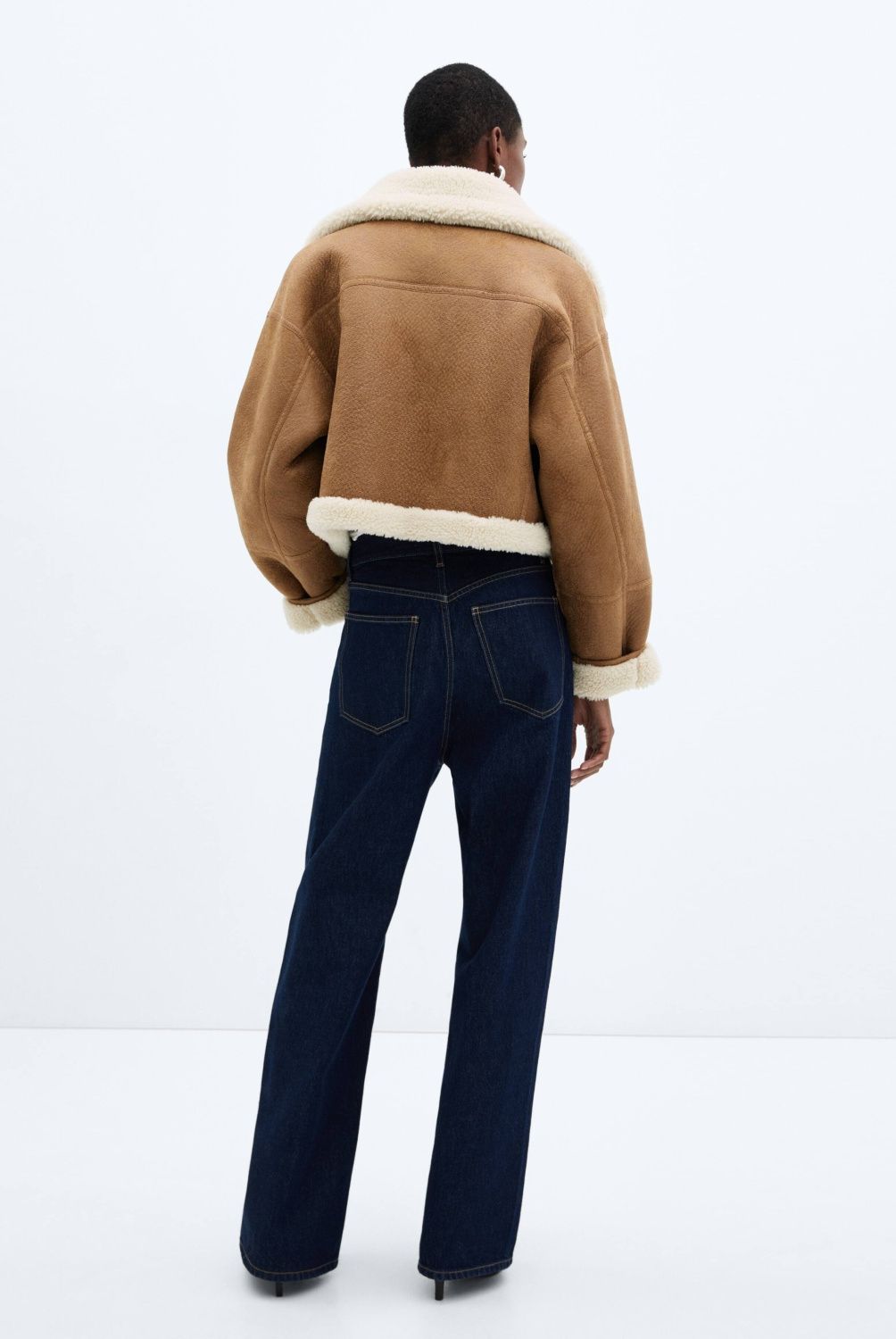 MANGO - Chaqueta Doble Faz Efecto Piel Mujer Mango