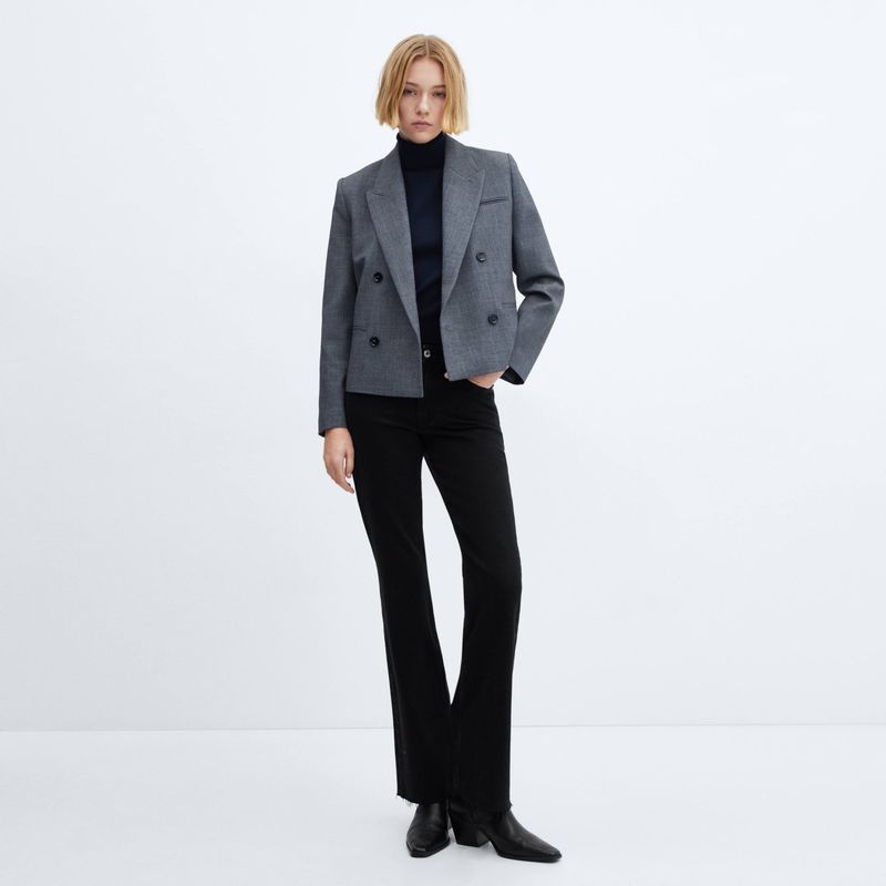 MANGO - Jeans Flare Fiona Tiro Medio Mujer Mango