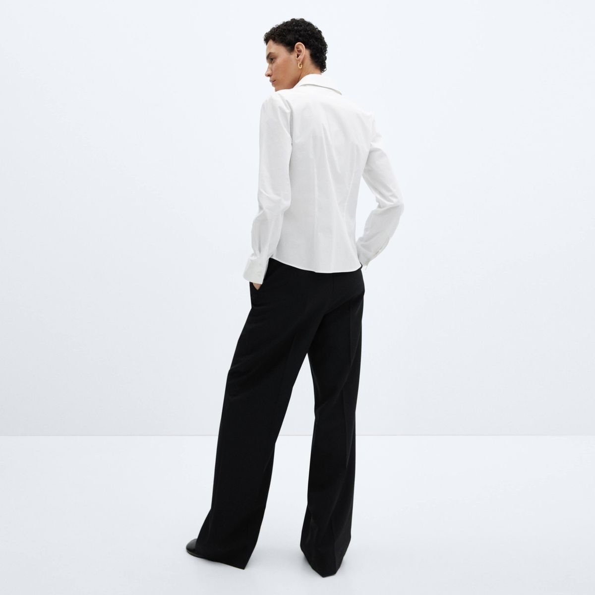 MANGO - Blusa Básica Algodón Mujer Mango