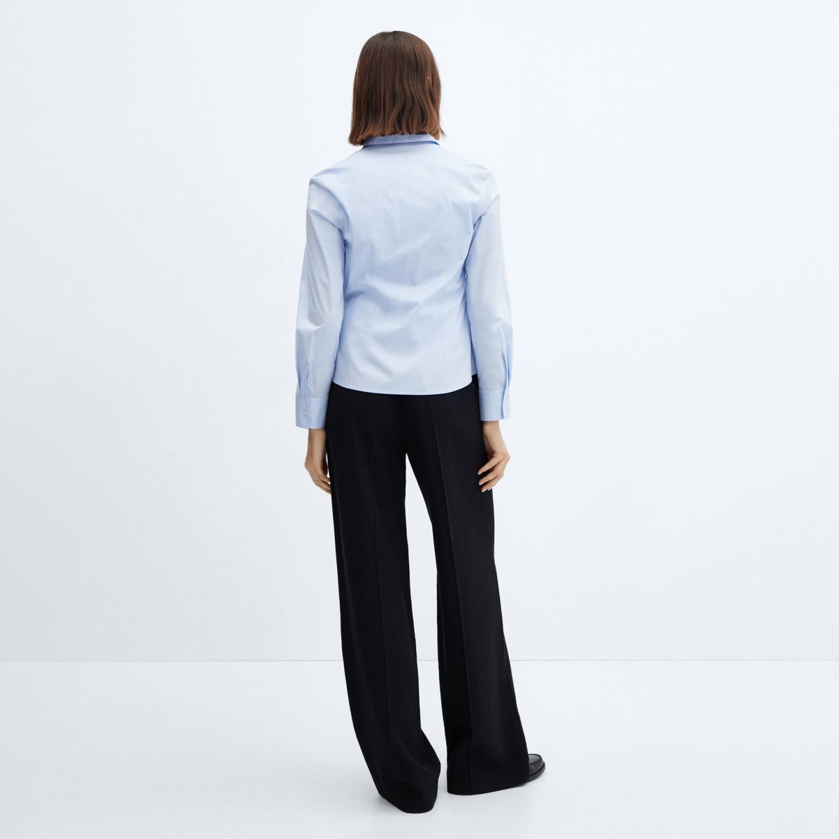 MANGO - Blusa Básica Algodón Mujer Mango