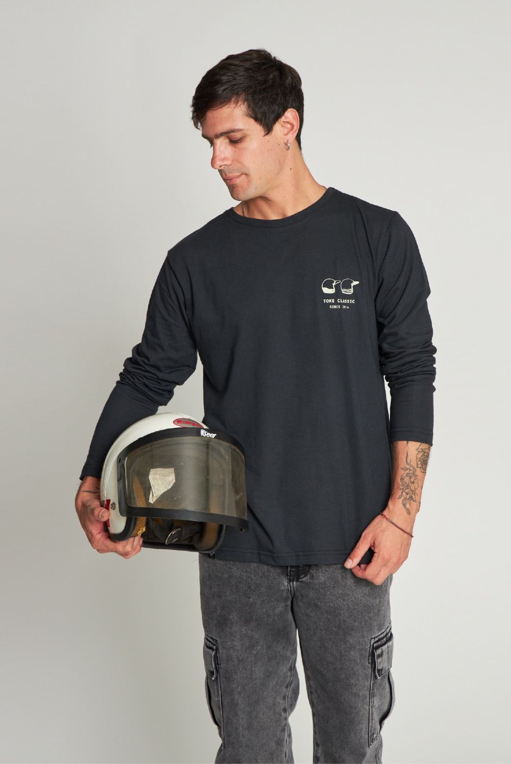 TOKE - Polera Manga Larga Relax Hombre Toke