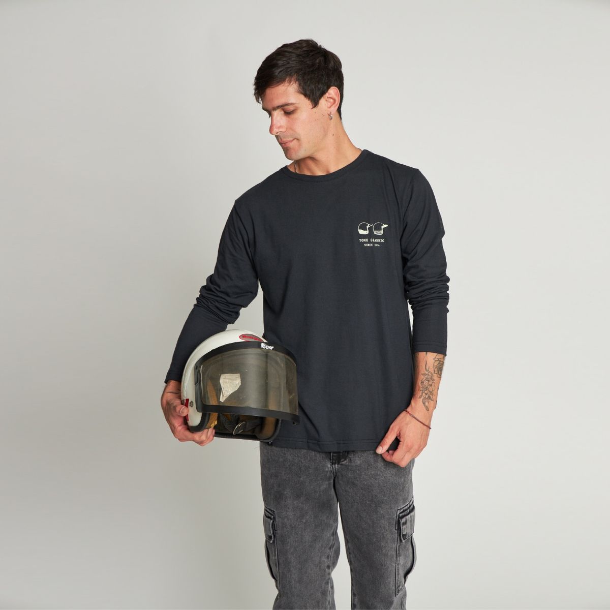 TOKE - Polera Manga Larga Relax Hombre Toke