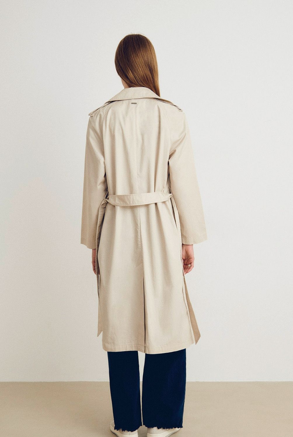 BROWNIE - Chaqueta Larga Cruzada Mujer Brownie