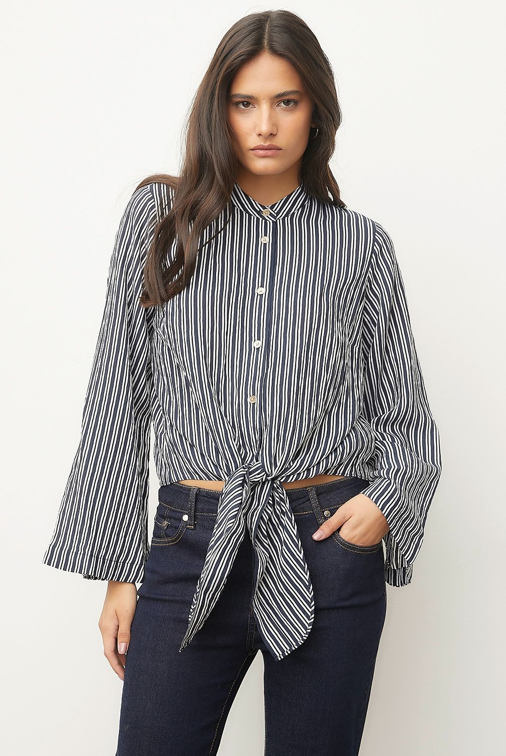 MICHAELKOR - Blusa Estamp Manga Larga Mujer Michaelkor
