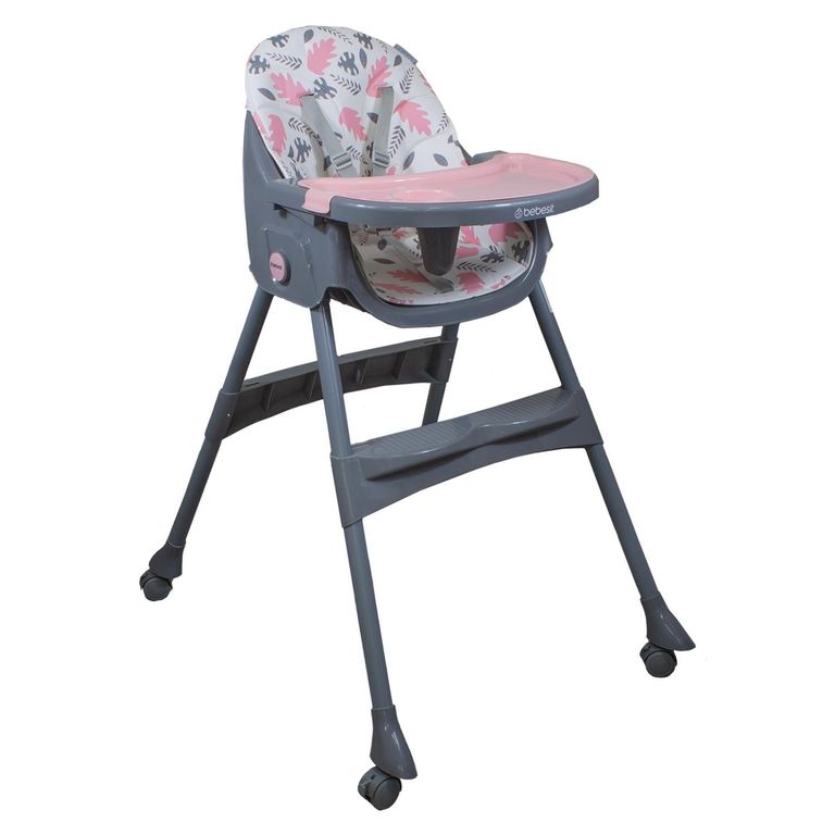 BEBESIT Silla Comer Rosa