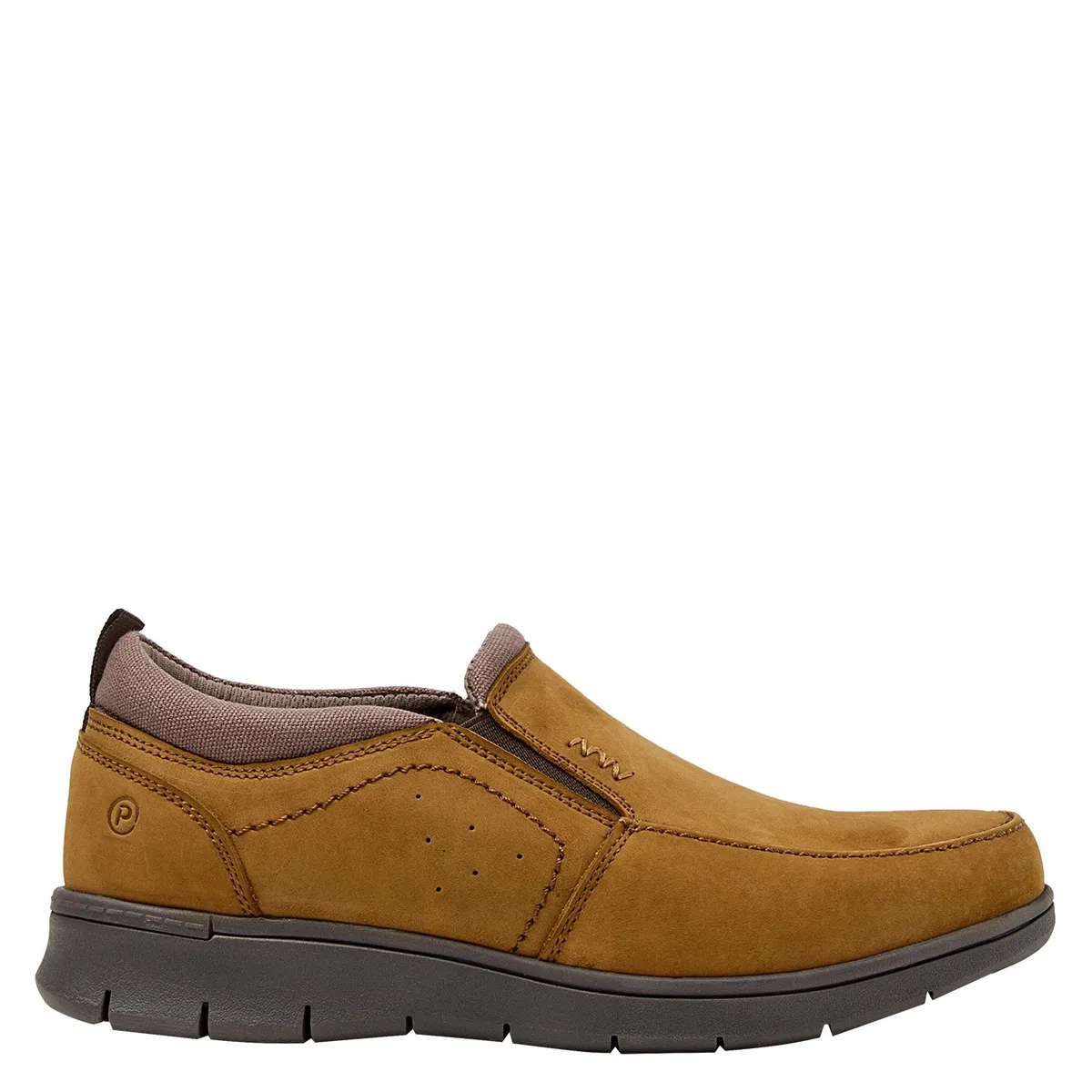 PLUMA - Zapatilla Urbana Hombre Cuero Café Pluma