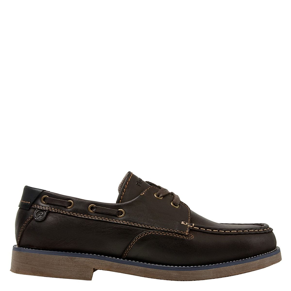 PLUMA - Zapato Casual Hombre Cuero Café Pluma