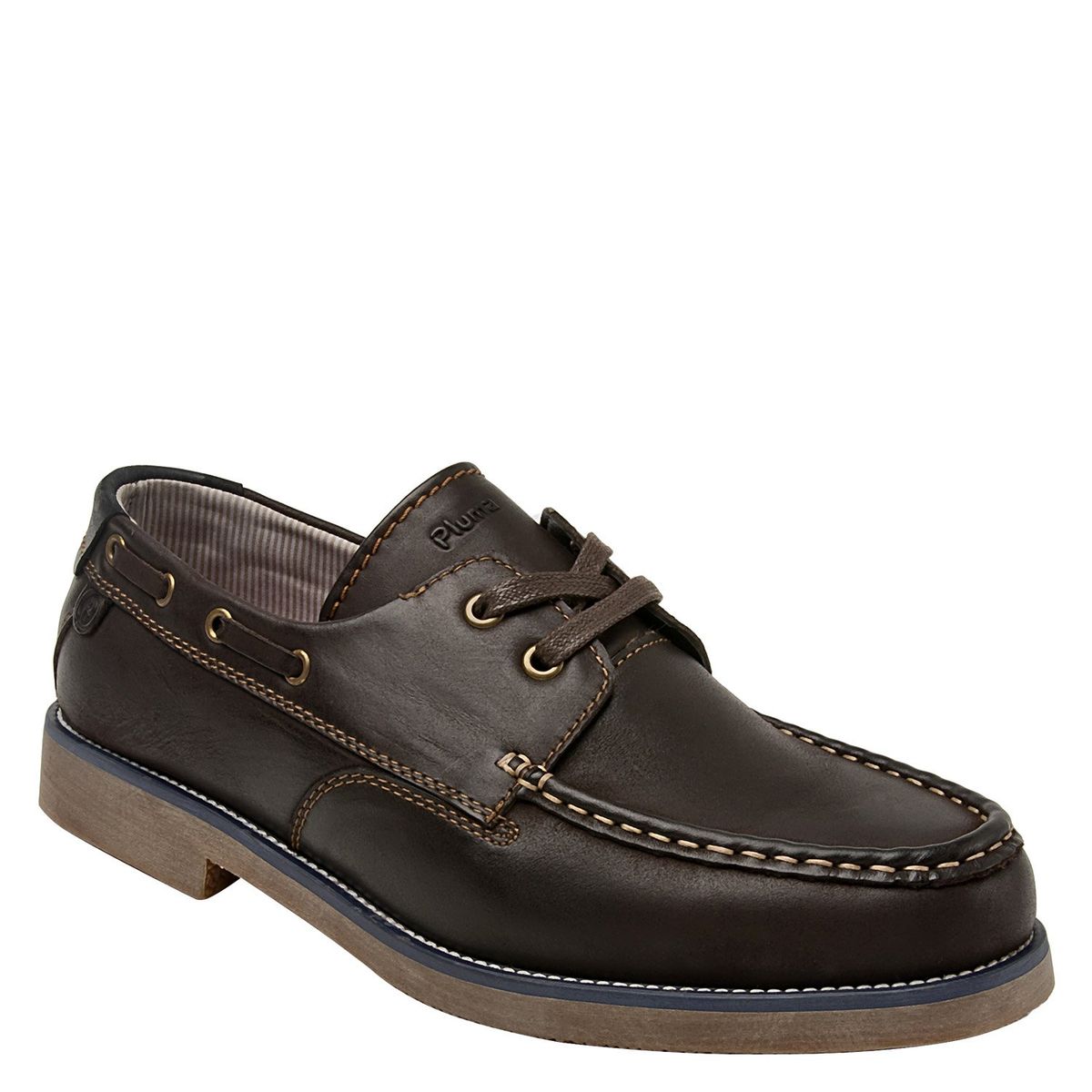 PLUMA - Zapato Casual Hombre Cuero Café Pluma