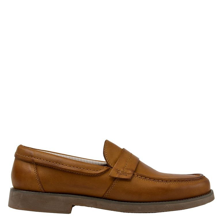 Mocasín Hombre Cuero Café