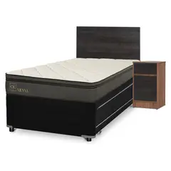 CIC - Cama Nido 1.5 Plazas Vienna + Respaldo + 1 Velador